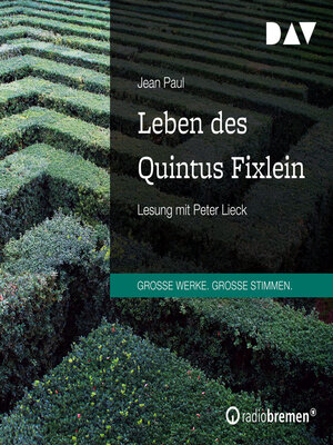 cover image of Leben des Quintus Fixlein (Gekürzt)